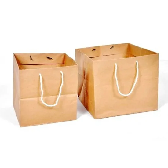 10 PCS Brown Kraft Paper Box bags for cake